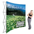 Pop-Up Fabric Display - Curved Wall With No Wrap Around (8'x8')